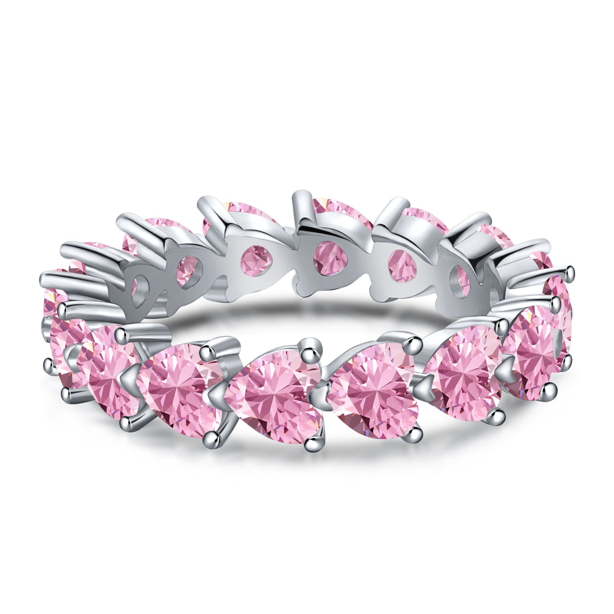 [Lumi Jewelry]0.25 Carat Radiant Romance Heart Cut Lover Ring