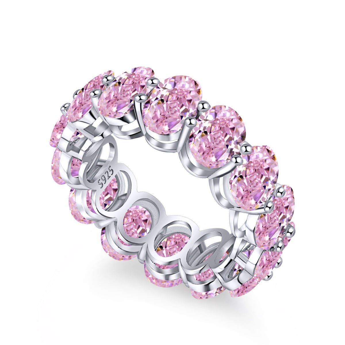 [Lumi Jewelry]Dainty Elongated Cushion Cut Tennis Ring