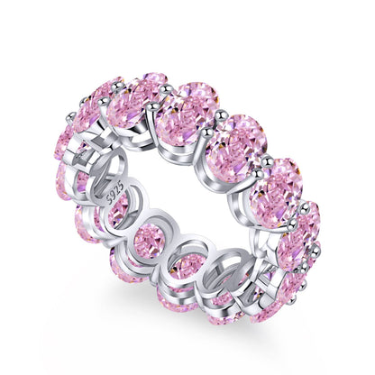 [Lumi Jewelry]Dainty Elongated Cushion Cut Tennis Ring