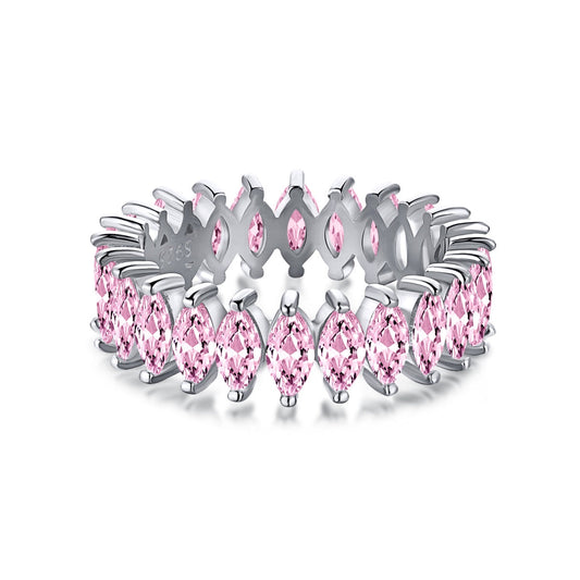 [Lumi Jewelry]Gorgeous Marquise Cut Tennis Ring