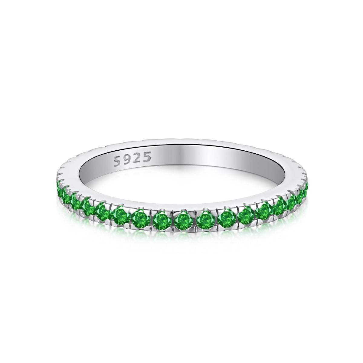 [Lumi Jewelry]Delicate Sparkling Round Cut Daily Ring
