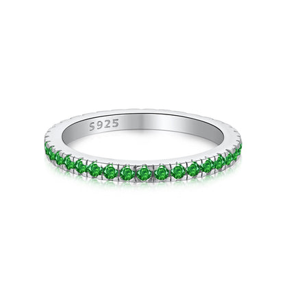 [Lumi Jewelry]Delicate Sparkling Round Cut Daily Ring
