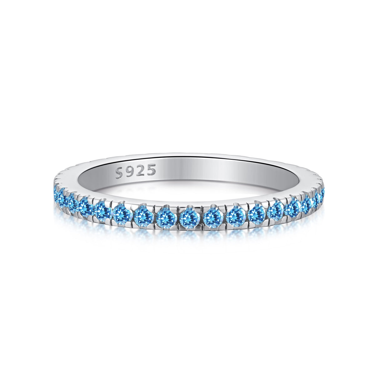[Lumi Jewelry]Delicate Sparkling Round Cut Daily Ring