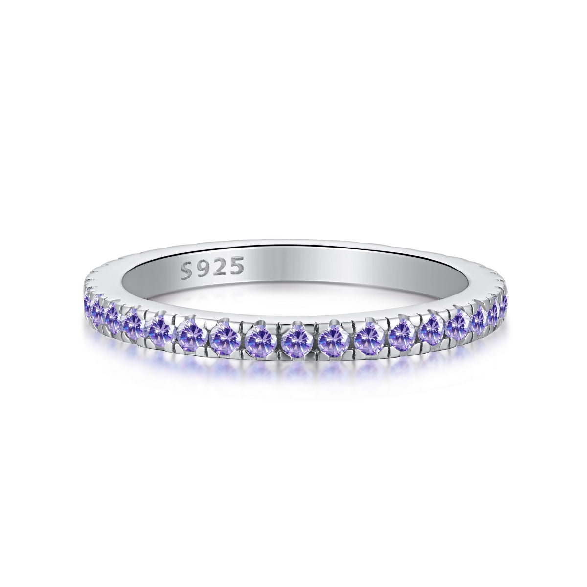 [Lumi Jewelry]Delicate Sparkling Round Cut Daily Ring