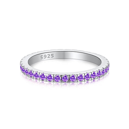 [Lumi Jewelry]Delicate Sparkling Round Cut Daily Ring