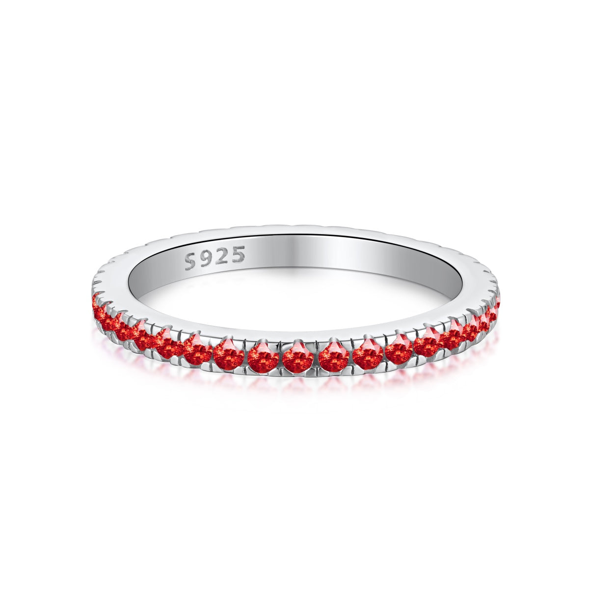 [Lumi Jewelry]Delicate Sparkling Round Cut Daily Ring