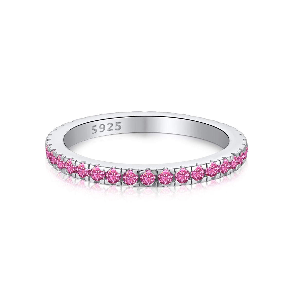 [Lumi Jewelry]Delicate Sparkling Round Cut Daily Ring