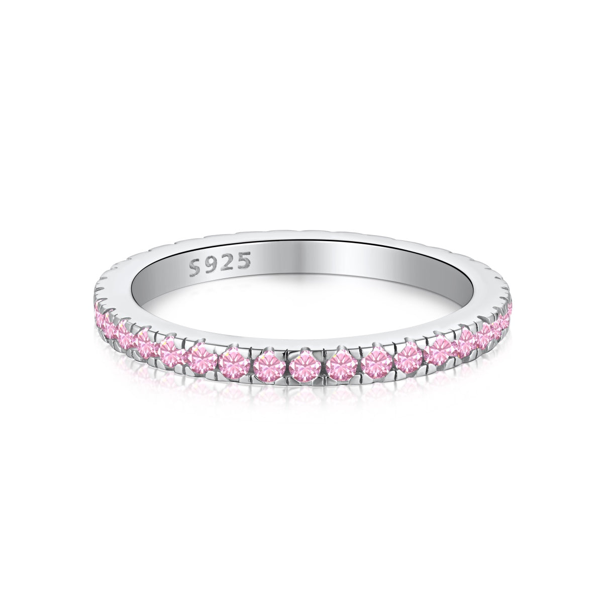 [Lumi Jewelry]Delicate Sparkling Round Cut Daily Ring