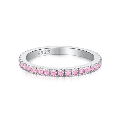 [Lumi Jewelry]Delicate Sparkling Round Cut Daily Ring