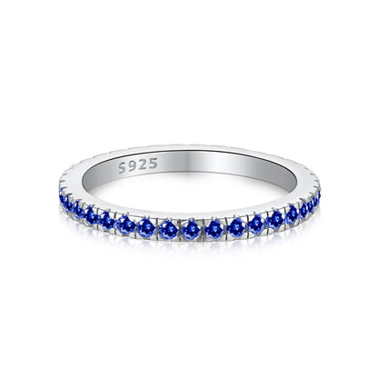 [Lumi Jewelry]Delicate Sparkling Round Cut Daily Ring