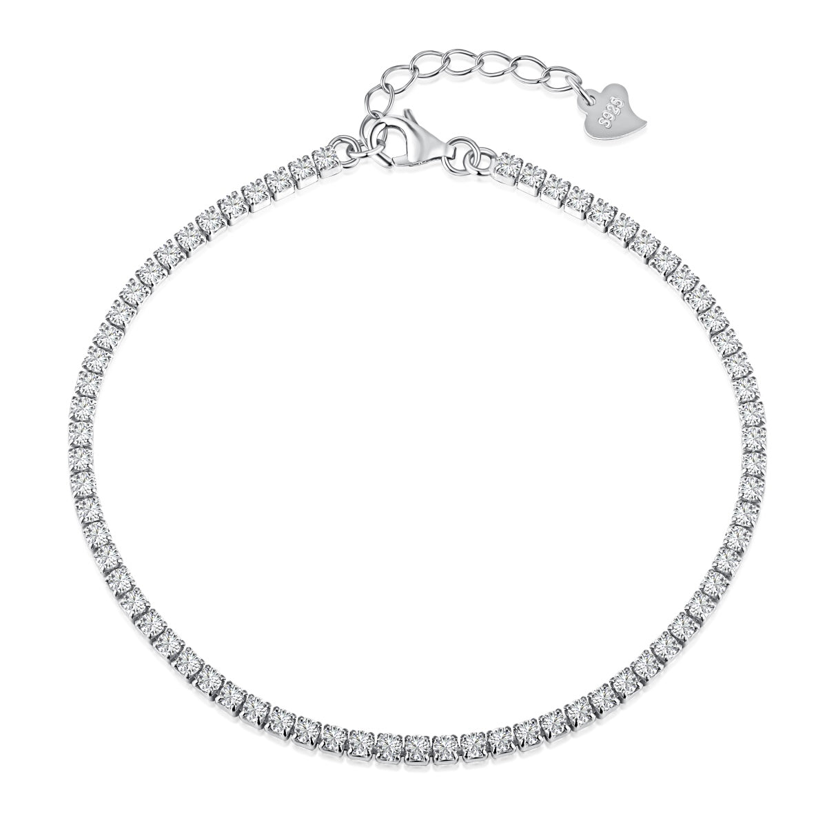 [Lumi Jewelry]Radiant Shinning Princess Cut Tennis Bracelet