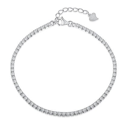 [Lumi Jewelry]Radiant Shinning Princess Cut Tennis Bracelet