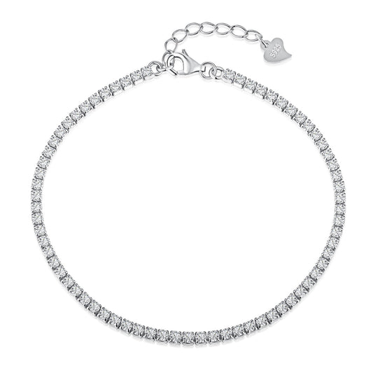 [Lumi Jewelry]Radiant Shinning Princess Cut Tennis Bracelet