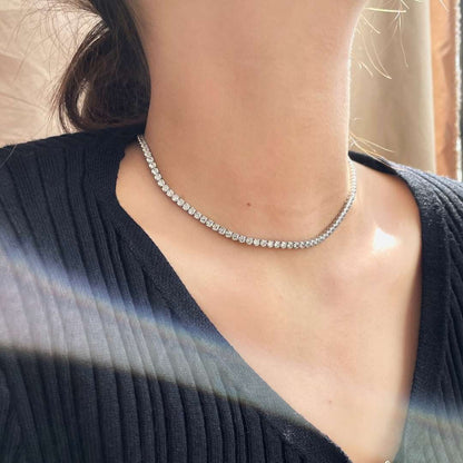 [Lumi Jewelry]Elegant Tennis Chain Necklace