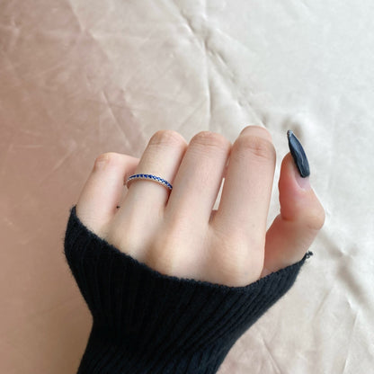 [Lumi Jewelry]Delicate Sparkling Round Cut Daily Ring