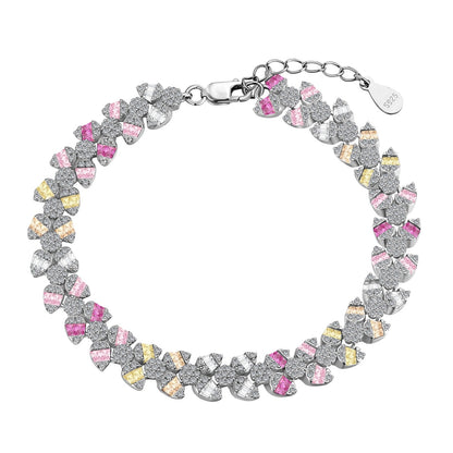 [Lumi Jewelry]Dainty Exquisite Flower Shape Daily Bracelet