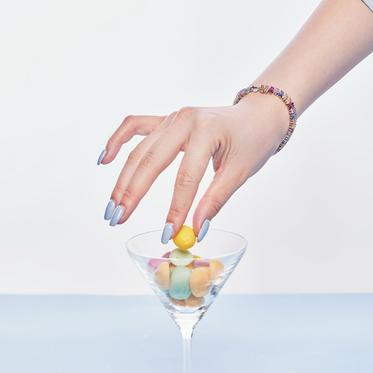 [Lumi Jewelry]Sparkling Exquisite Multi Cut Party Bracelet