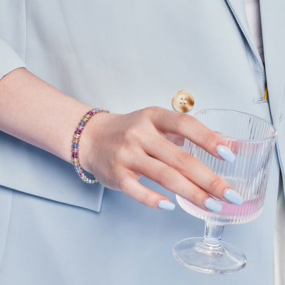 [Lumi Jewelry]Sparkling Exquisite Multi Cut Party Bracelet
