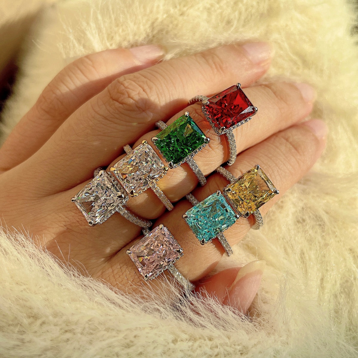 [Lumi Jewelry]4.0 Carat Luxurious Engagement Ring