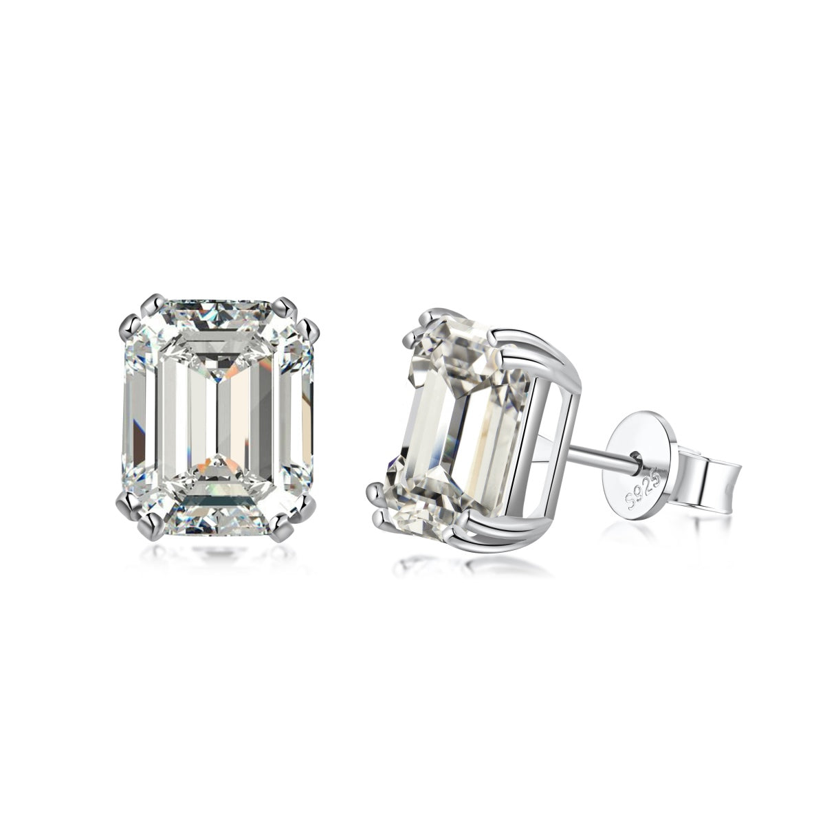 [Lumi Jewelry]Dazzling Square Shape Earrings