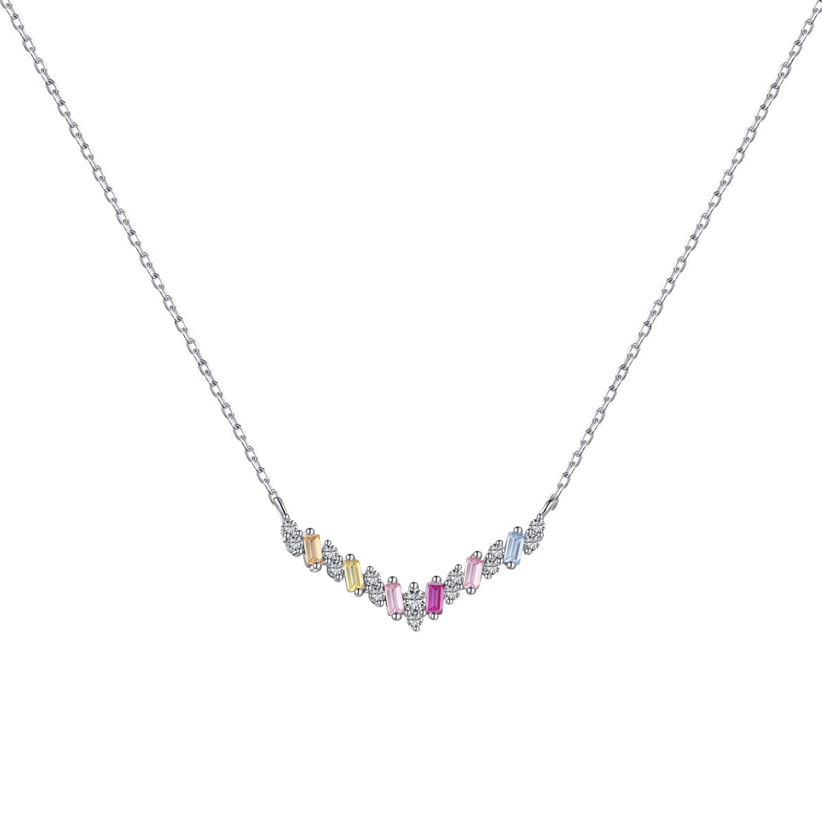 [Lumi Jewelry]Dazzling Rainbow Necklace