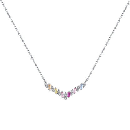 [Lumi Jewelry]Dazzling Rainbow Necklace