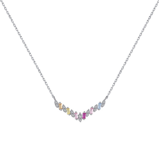 [Lumi Jewelry]Dazzling Rainbow Necklace