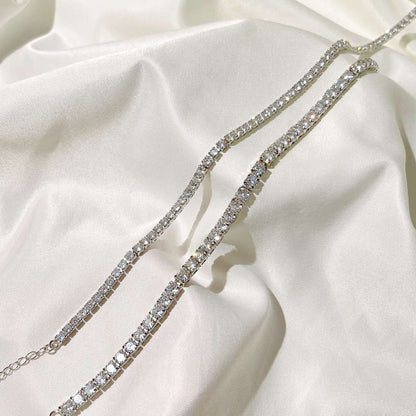 [Lumi Jewelry]Elegant Tennis Chain Necklace