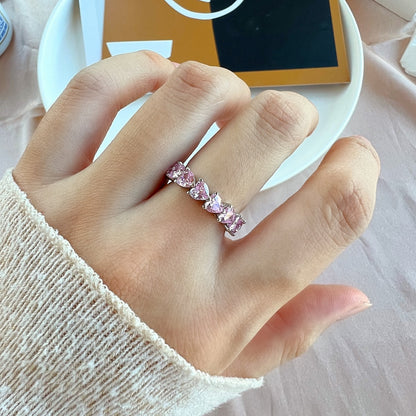 [Lumi Jewelry]0.25 Carat Radiant Romance Heart Cut Lover Ring