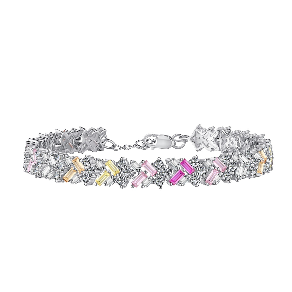 [Lumi Jewelry]Dazzling Unique Multi Shape Daily Bracelet