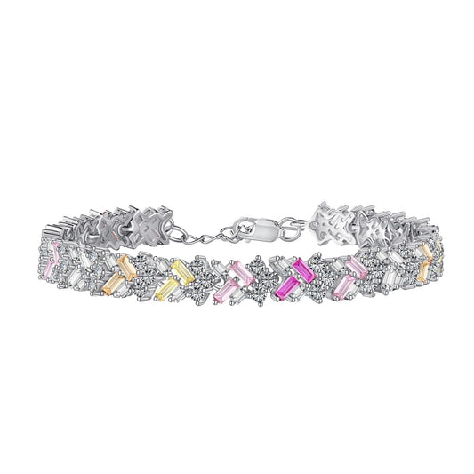 [Lumi Jewelry]Dazzling Unique Multi Shape Daily Bracelet
