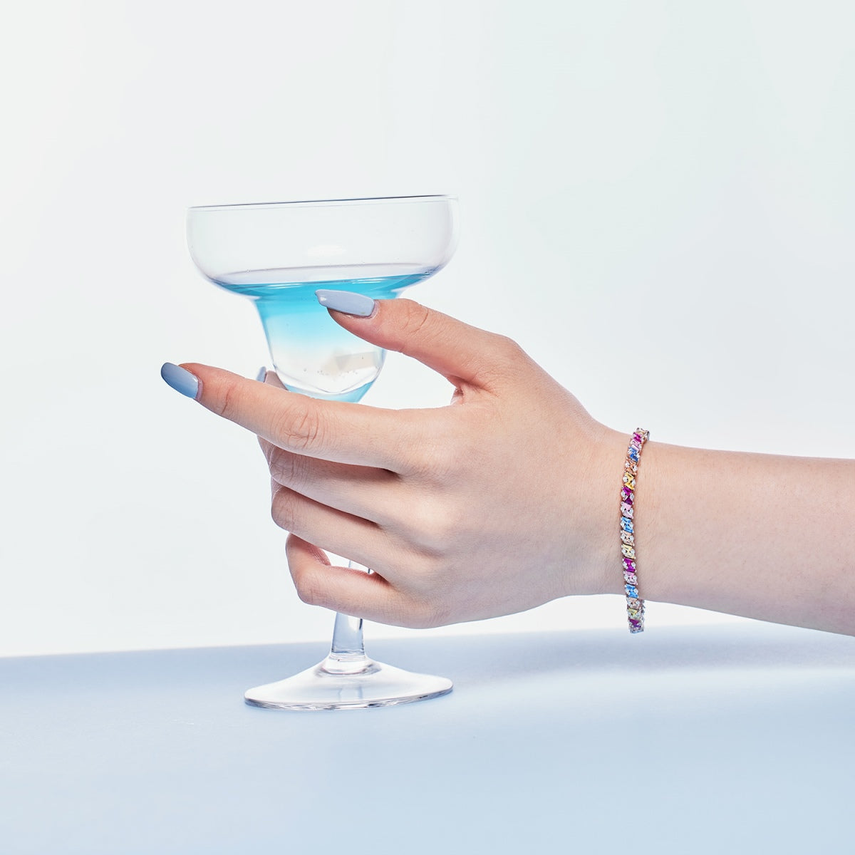 [Lumi Jewelry]Ornate Sparkling Multi Cut Party Bracelet