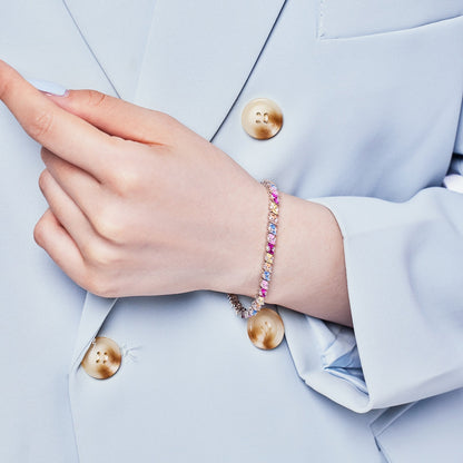 [Lumi Jewelry]Ornate Sparkling Multi Cut Party Bracelet