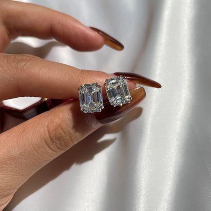 [Lumi Jewelry]Dazzling Square Shape Earrings
