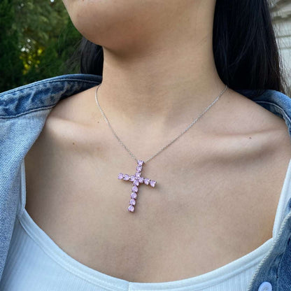 [Lumi Jewelry]Radiant Cross Shape Necklace