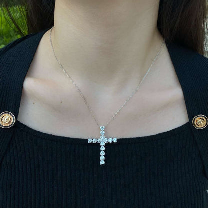 [Lumi Jewelry]Radiant Cross Shape Necklace