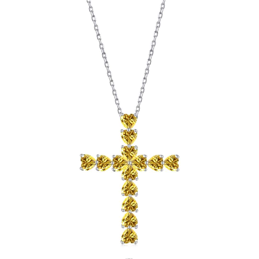 [Lumi Jewelry]Radiant Cross Shape Necklace