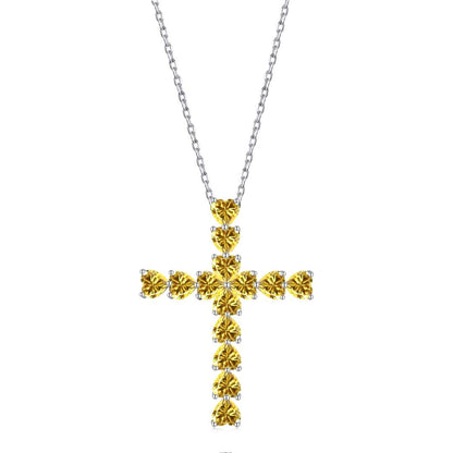 [Lumi Jewelry]Radiant Cross Shape Necklace