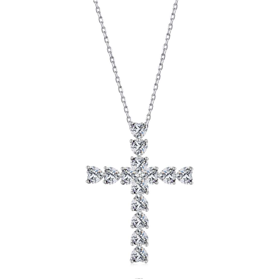 [Lumi Jewelry]Radiant Cross Shape Necklace