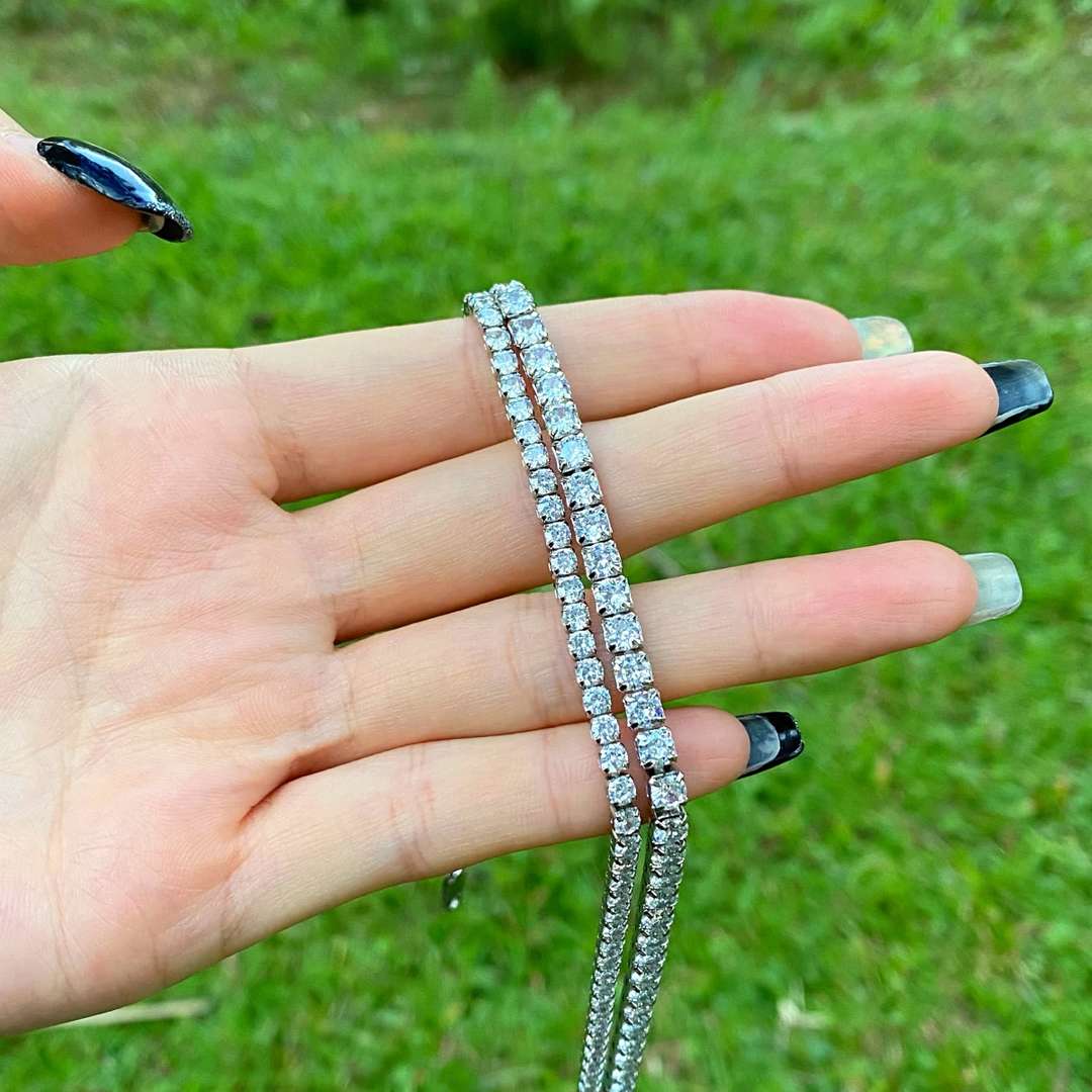 [Lumi Jewelry]Elegant Tennis Chain Necklace