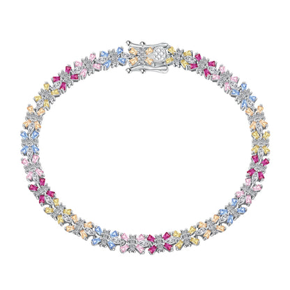 [Lumi Jewelry]Radiant Colorful Emerald Cut Party Bracelet