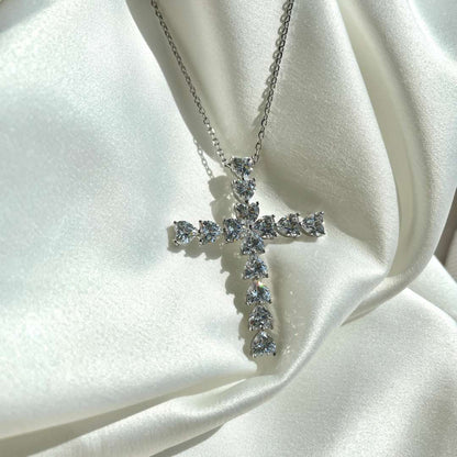 [Lumi Jewelry]Radiant Cross Shape Necklace