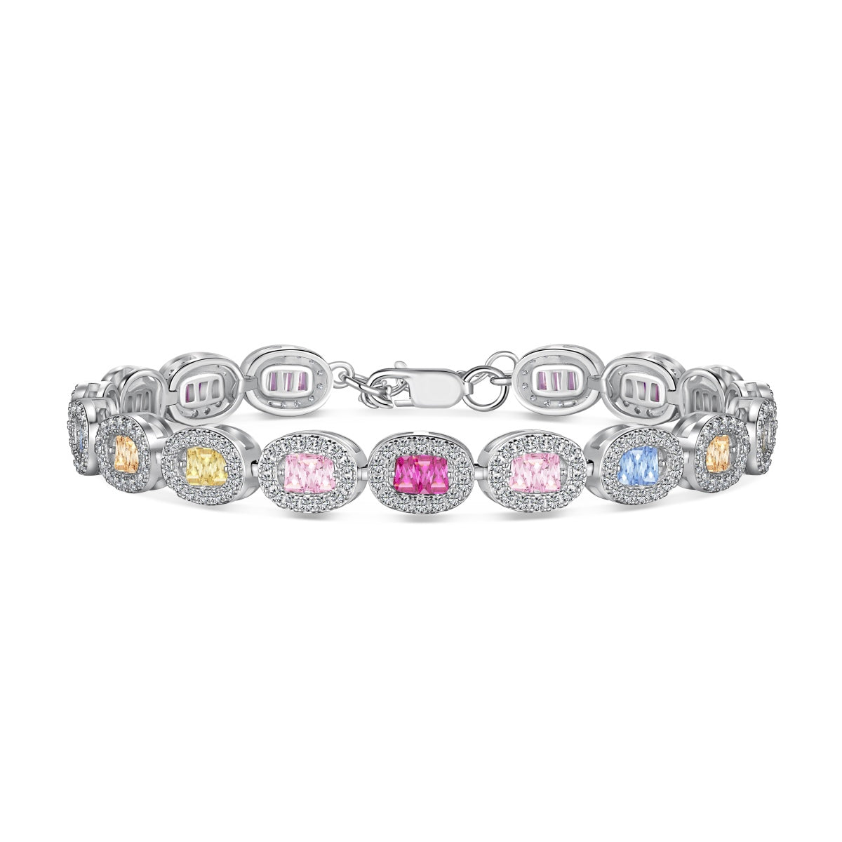 [Lumi Jewelry]Exquisite Ornate Emerald Cut Daily Bracelet