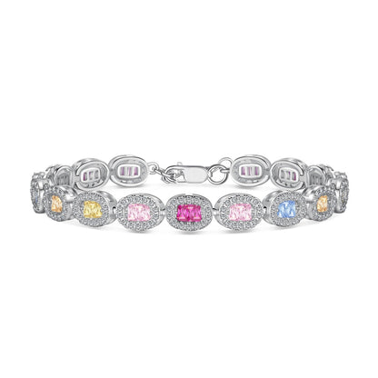 [Lumi Jewelry]Exquisite Ornate Emerald Cut Daily Bracelet