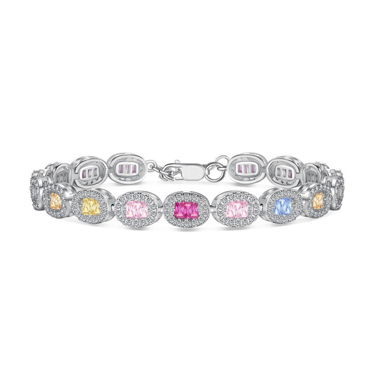 [Lumi Jewelry]Exquisite Ornate Emerald Cut Daily Bracelet