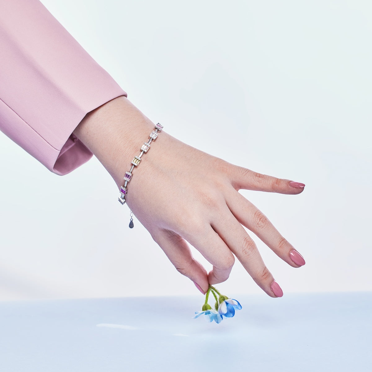 [Lumi Jewelry]Dainty Charming Emerald Cut Daily Bracelet