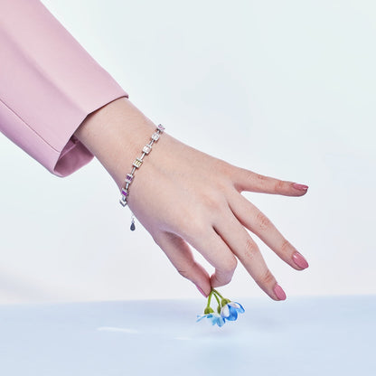 [Lumi Jewelry]Dainty Charming Emerald Cut Daily Bracelet
