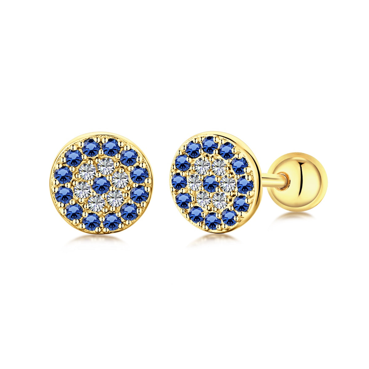 [Lumi Jewelry]Devil's Eye Ear Bone Nail Earrings