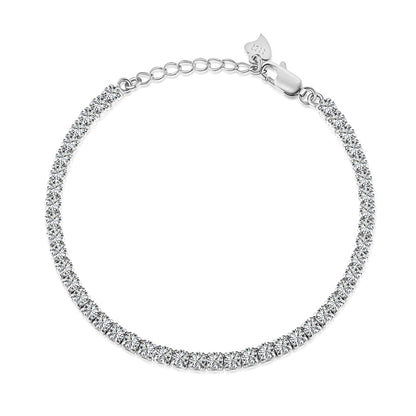 [Lumi Jewelry]Sparkling Round Cut Daily Bracelet