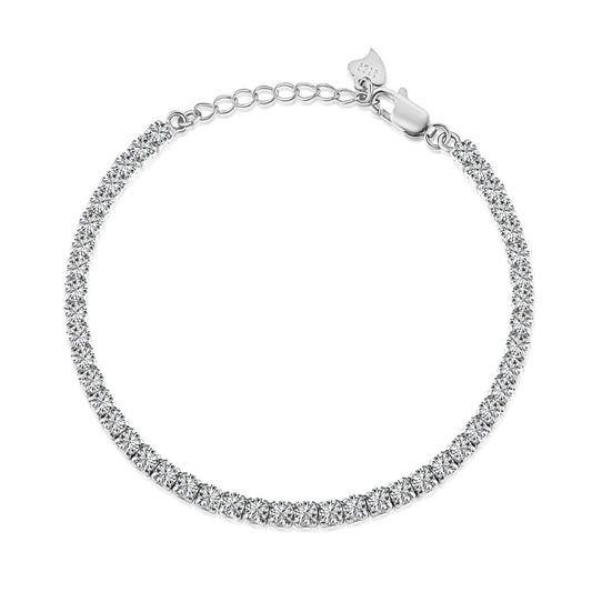 [Lumi Jewelry]Sparkling Round Cut Daily Bracelet